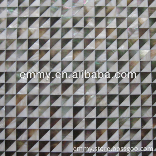 Black lip mother of pearl freshwater river shell mosaic tiles